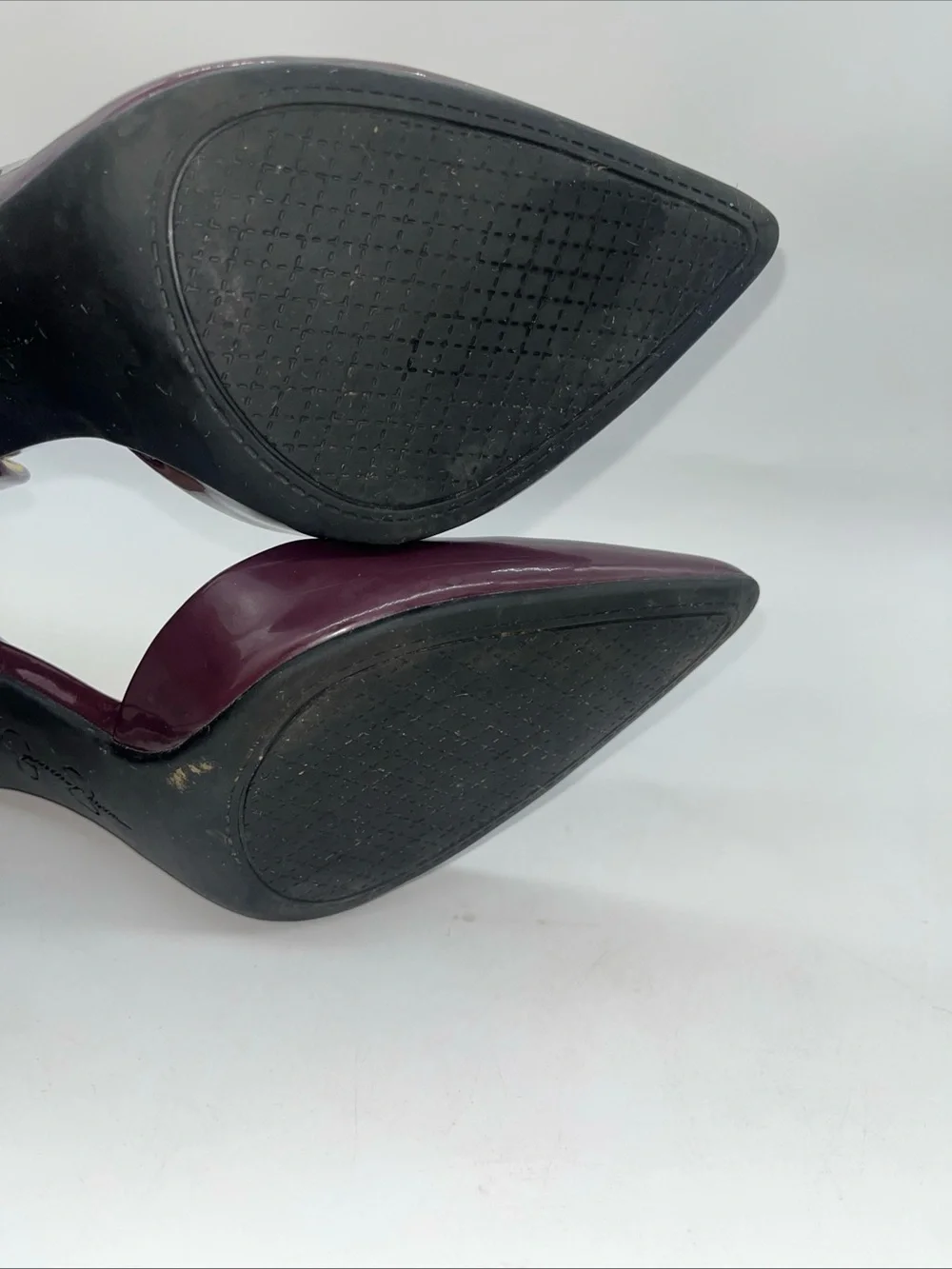 Jessica Simpson Purple Parent Leather D'Orsay Pumps Heels Sz 7.5 M